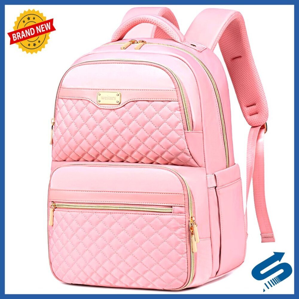 Insulated Laptop Backpack Cooler Compartment Multi-Pocket Travel Work Bag